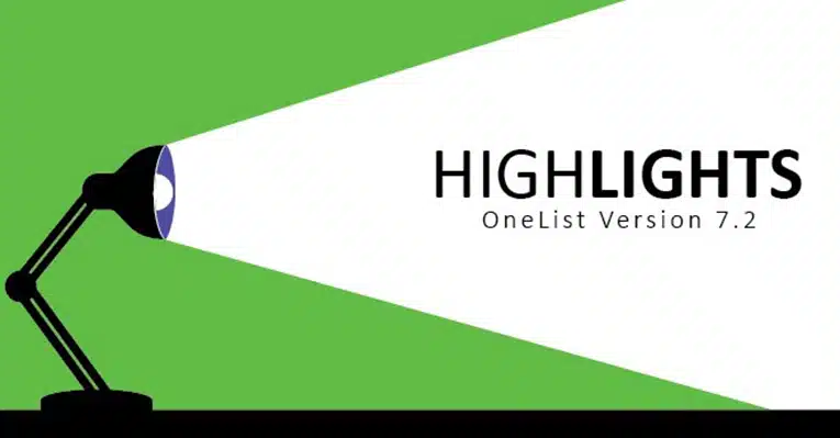 OneList V7.2 Highlights