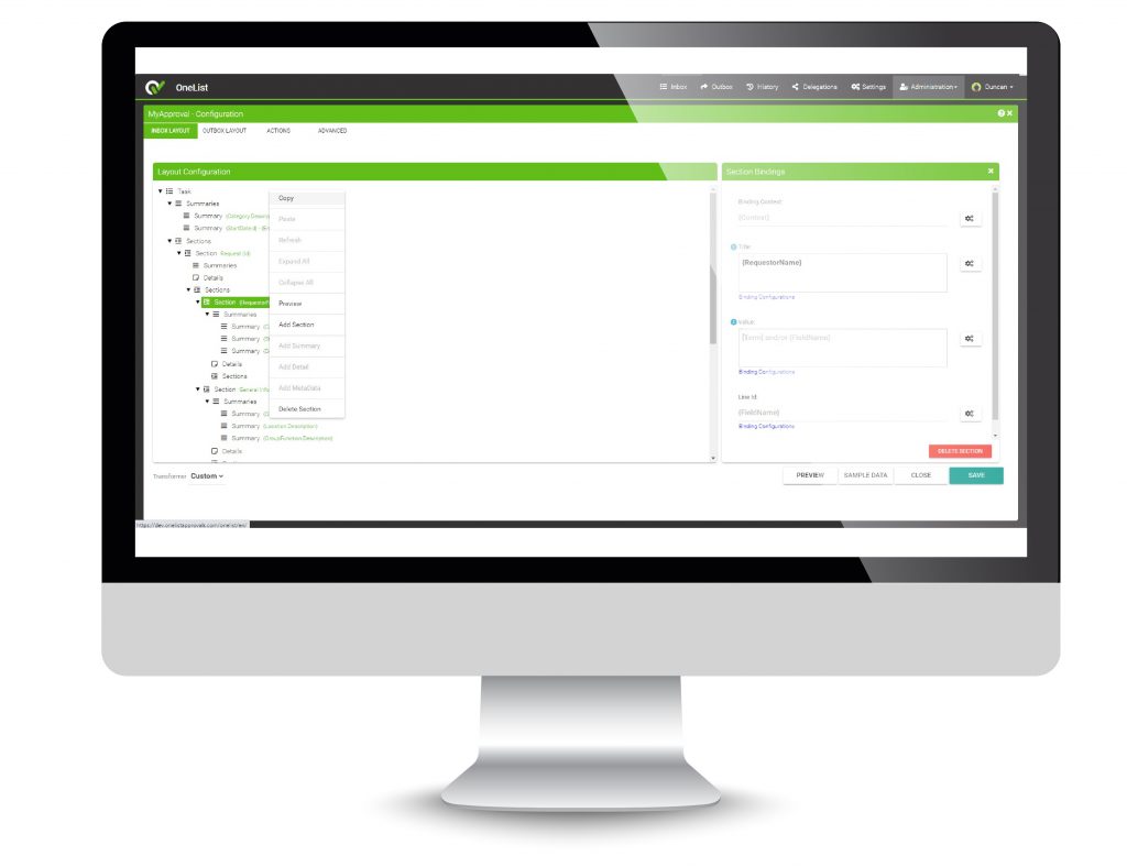 Configurator Enhancements OneList Configurator Enhancements OneList