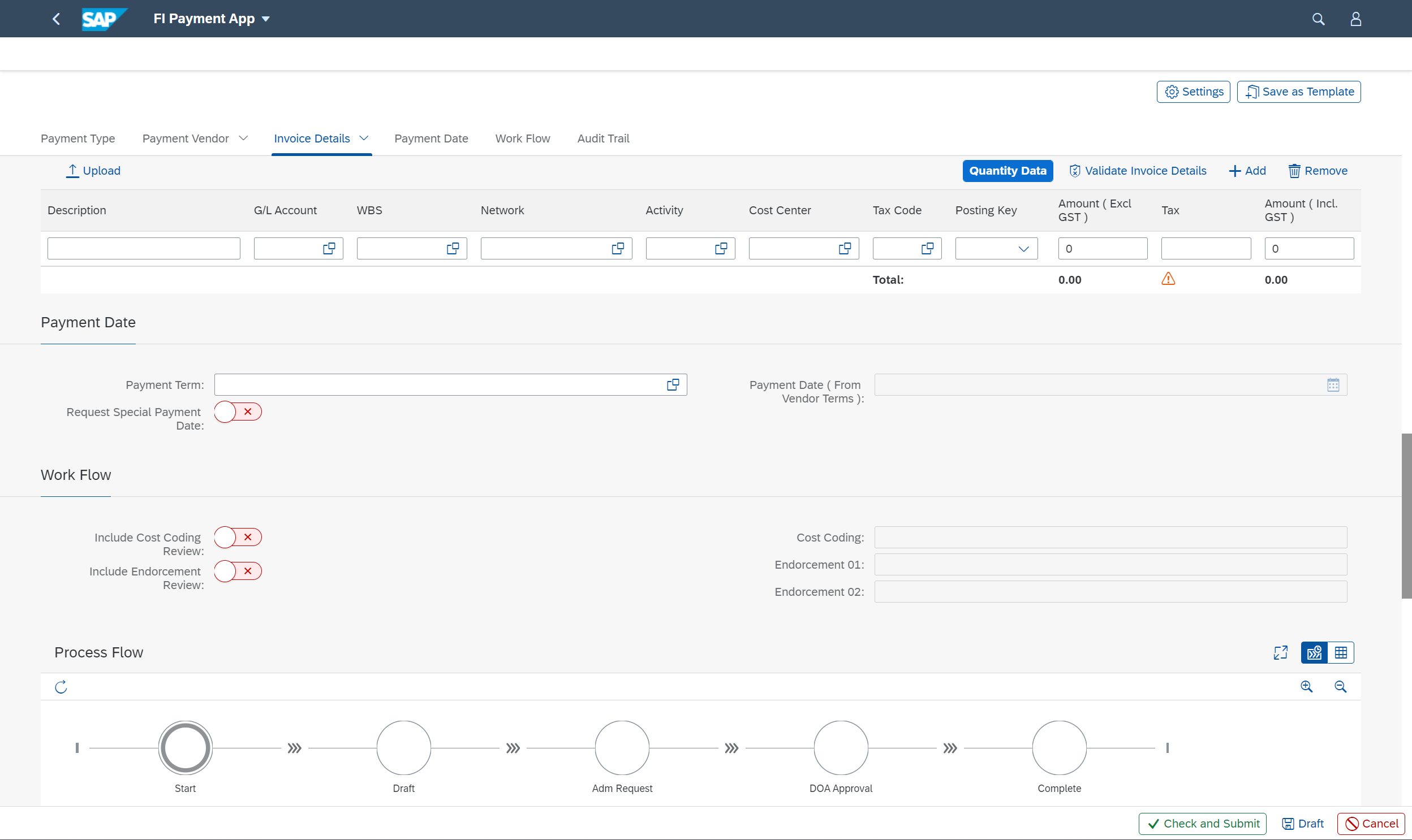 Invoice Approval and Non-PO Payments SAP Fiori App - Project Procurement