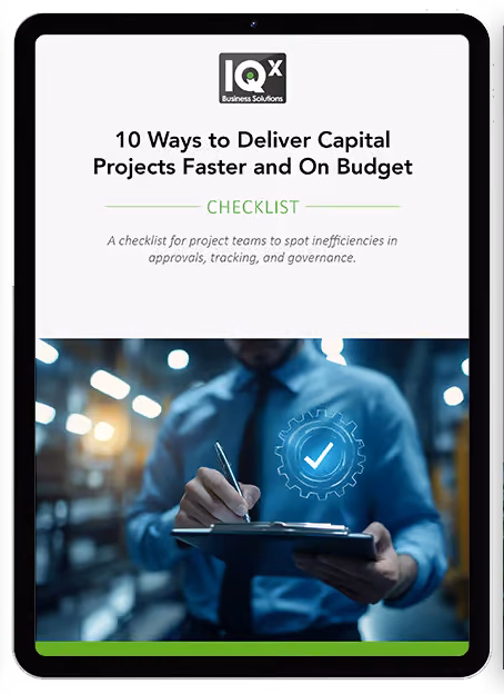 10 Ways to Deliver Capital Projects Faster and On Budget checklist
